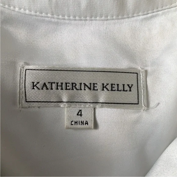 Katherine Kelly Navy lace and white dress size 4 - Picture 8 of 9